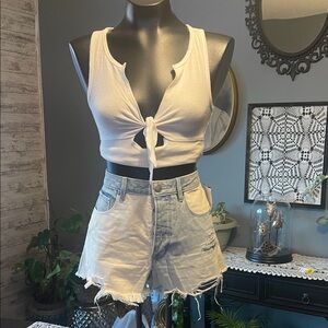 Women's Light Blue Jean Shorts